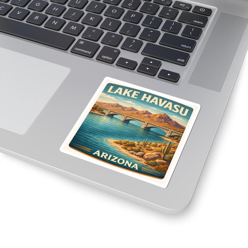 Lake Havasu Arizona Travel Sticker | London Bridge Kiss-Cut Sticker | Southwest Travel Souvenir Gift Decal image 3