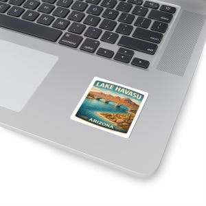Lake Havasu Arizona Travel Sticker | London Bridge Kiss-Cut Sticker | Southwest Travel Souvenir Gift Decal image 2