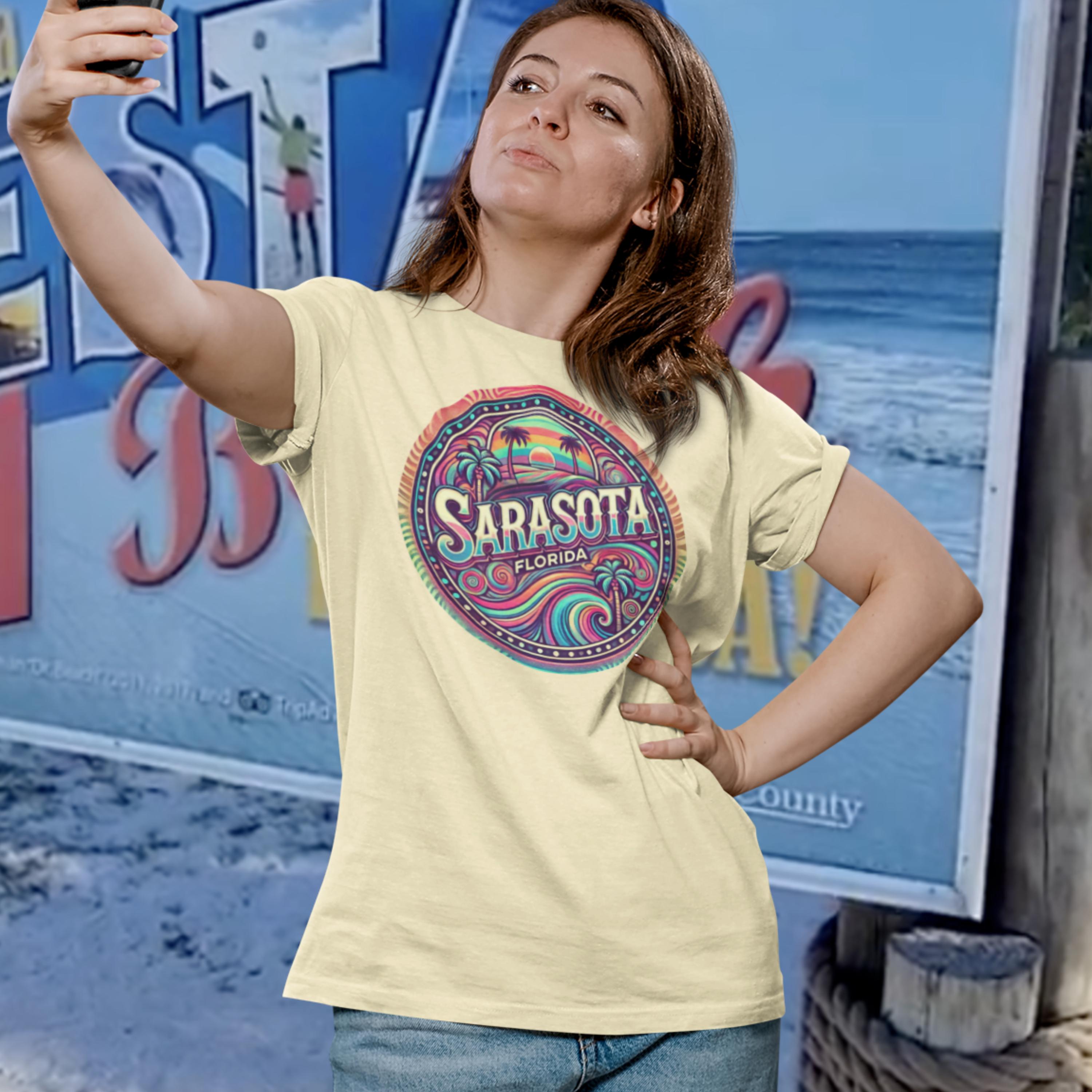 Sarasota Tee Shirt Souvenir | Psychedelic Sarasota Vibes