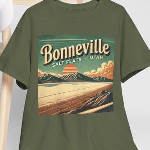 Bonneville Salt Flats Tee Shirt | Bonneville Salt Flats Retro Vibe Shirt | Bonneville Salt Flats Souvenir Gift Tee Shirt | Utah Souvenir