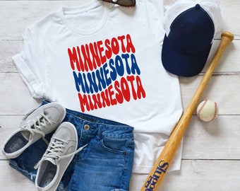 Minnesota T-Shirt, MN Tee, Baseball Shirts, Spring, Sports Tee, Trendy