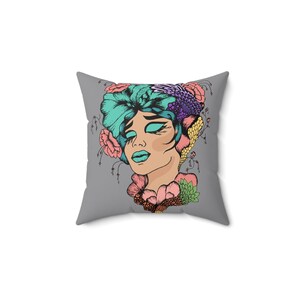 Sierkussen pin-up woman: retro vintage woondecoratie