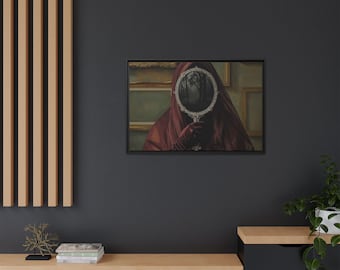 Hidden Depths Matte Canvas, Framed | Surreal Portrait Wall Art