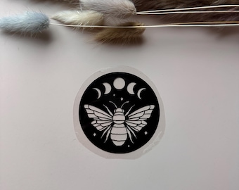 Ironing image - Moth - Gothic / Dark Aesthetic - Witchy Moth Design - Iron On Transfer - DIY T-Shirt Hoodie - Gift Nature Lover