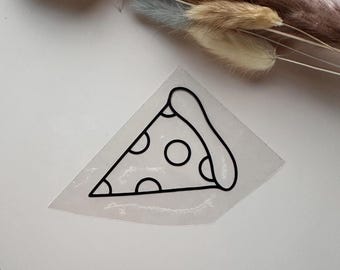 Stryk-på-överföring - Pizza | DIY T-shirt & Hoodie plotterfilm | Stryk-på-lapp snabbmatsmotiv | Present till pizzaälskare | Designa din egen tröja