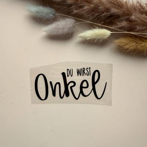 Trasferimento termoadesivo - Diventerai zio