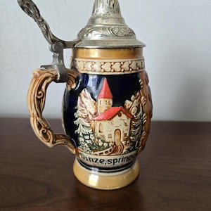 Vintage German Beer Stein Mid Century German Mugs
