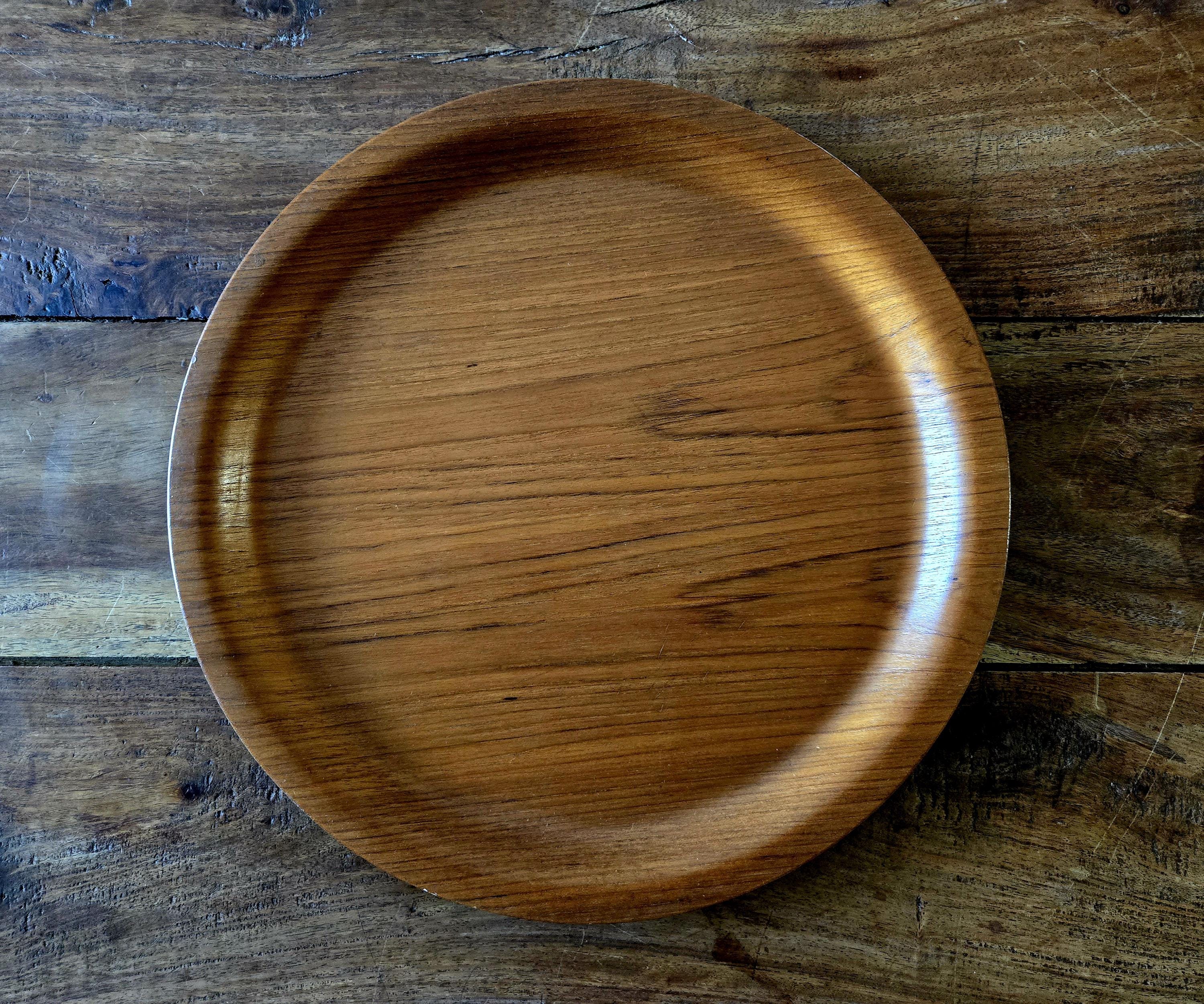 Round wood tray - Etsy 日本
