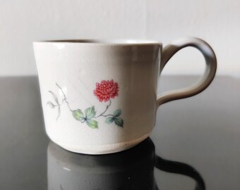 Theekopje van Mackay Pottery aardewerk - Espressokopje vintage bloemen