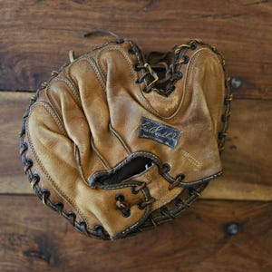 Vintage George Reach Baseball Glove Vintage Baseball Gloves Catchers Mitt Antique Baseball Gloves