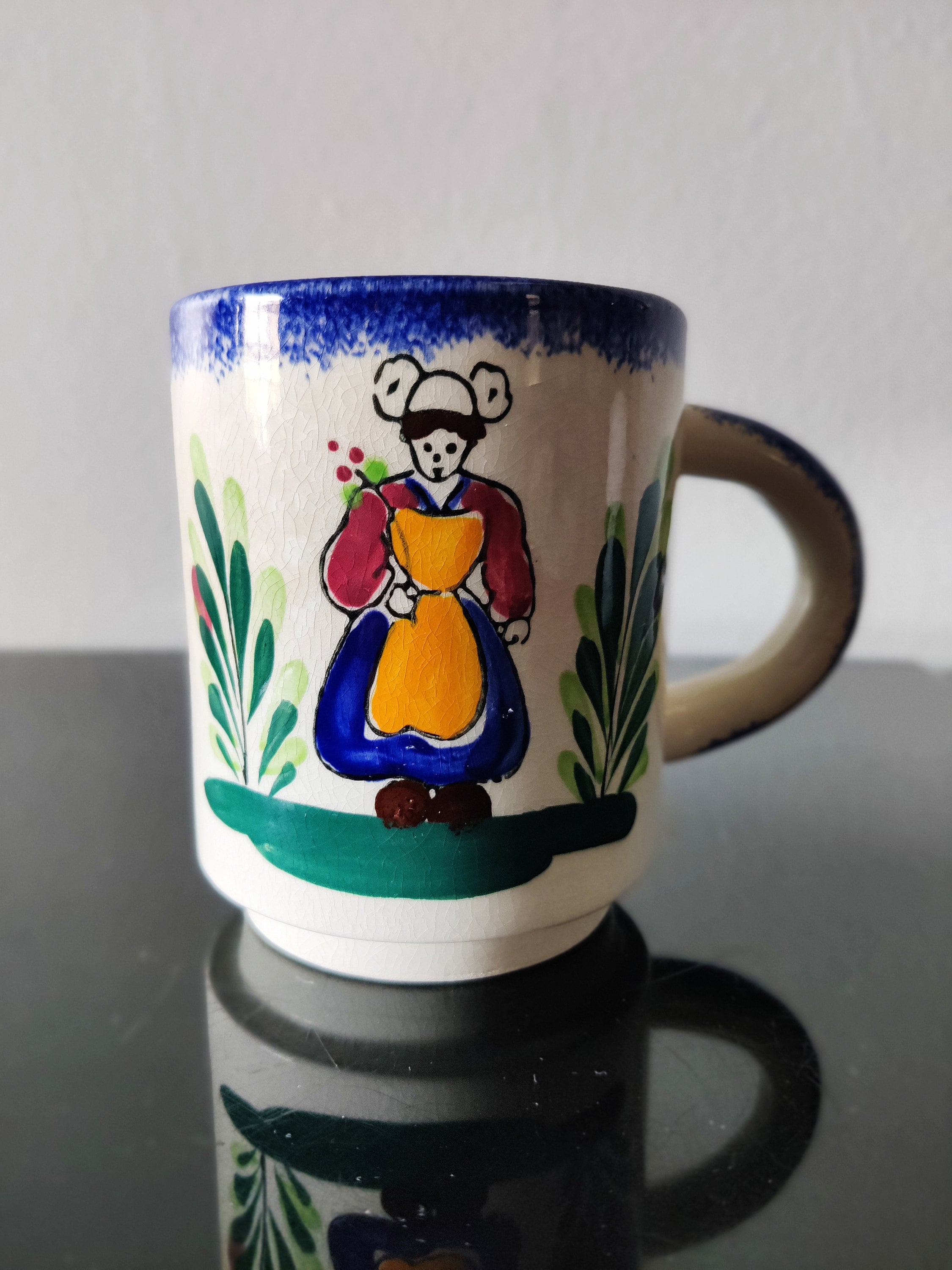 キッチン/食器 未使用 仏製 アンリオカンペール コーヒーカップHenriot