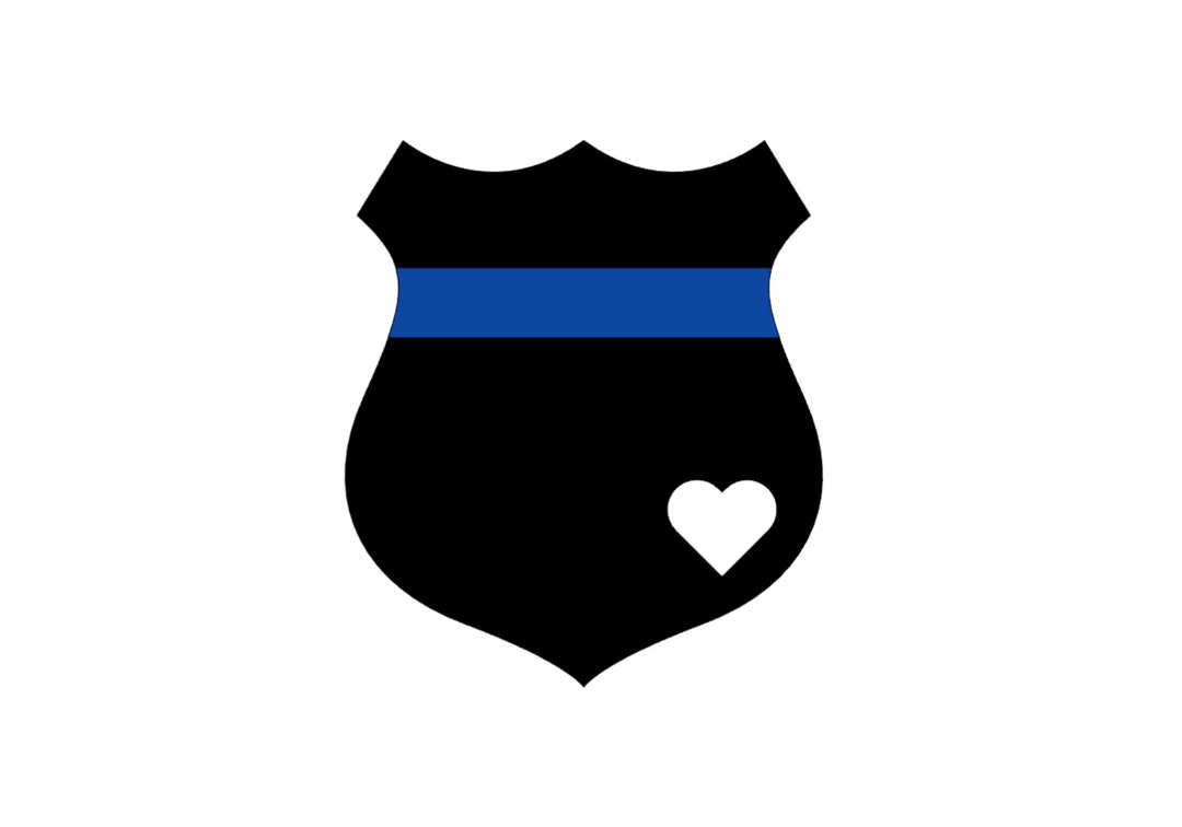 Police Badge Blue Line Sticker Pack - Etsy UK