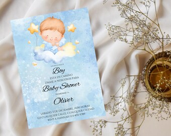 Printable Invitation, Baby Shower Invitation, Editable Invitation, Baby shower boy, Baby Shower, Digital Invitation, Instant Download