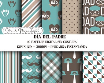 Father's Day Pattern, Dad digital papers, Paper patterns, scrapbook, Checkered background, Printable cards, Commercial use