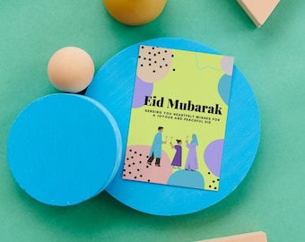 Eid Mubarak Card | Eid Gift | Eid Decor | Eid Mubarak Gift | Islamic Greeting Card | Islamic Cards |
