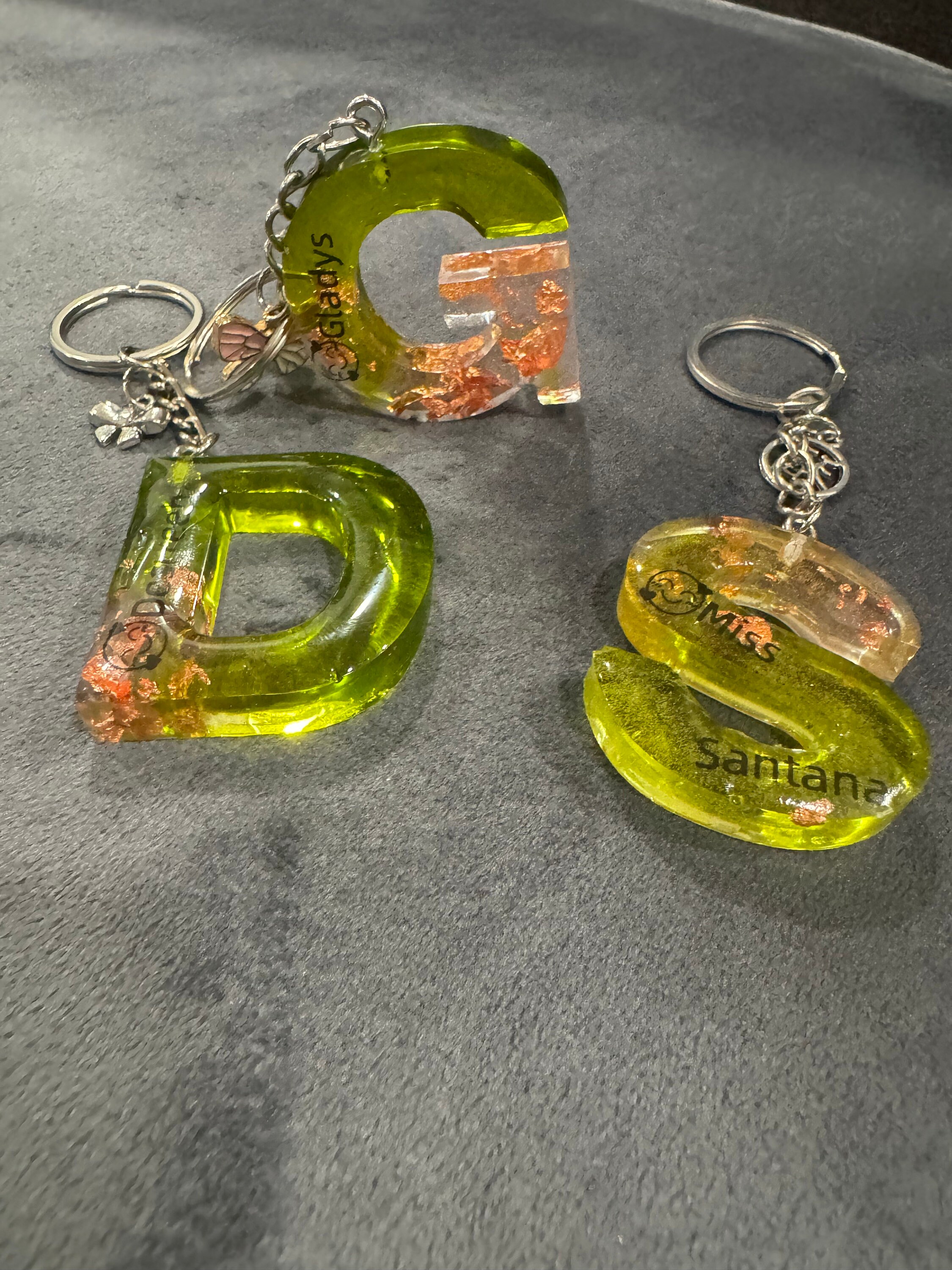 Letter Keychain (personalized) - Etsy