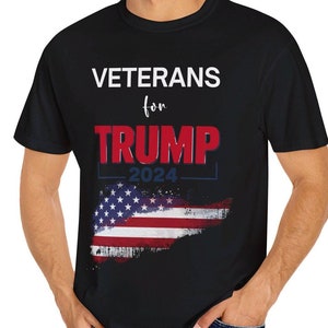 Comfort Colors® Veterans for Trump Shirt Unisex Veterans for Trump Shirt Trump 2024 Shirt Republican Shirt MAGA Shirt Political Shirt