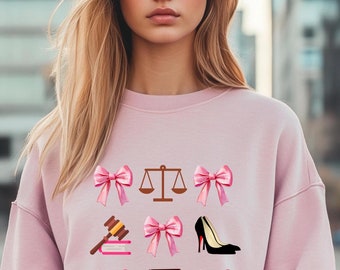 Moletom "Advogada Coquette" | Moletom para Advogada | Presente de Formatura para Advogada | Moletom para Assistente Jurídica | Moletom para Estudante de Direito