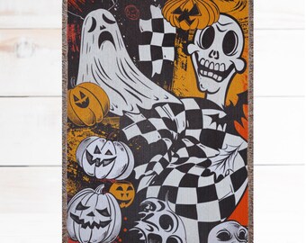 Halloween Woven Blankets Ghost Blanket