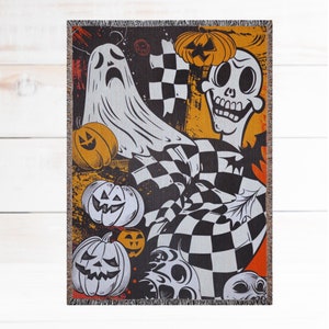 Halloween Woven Blankets Ghost Blanket
