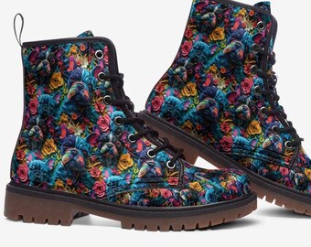 French Bull Dog Boots Frenchie Boots Dog Lover Boots Dog Lover Shoes Dog Boots