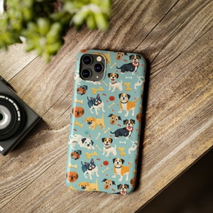 Jolie coque de téléphone pour chien, coque pour iPhone 15, 14, 13, 12, 11, X, XR, XS, 8, 7 toutes les tailles Joli cadeau pour elle, cadeau personnalisé, nouveau cadeau pour les amoureux des chiens, maman de chien image 4