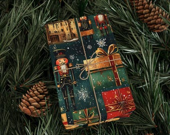 Vintage Nutcracker Wrapping Papers Nutcracker Gift Wrap Christmas Gift Wrap