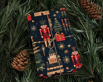 Vintage Nutcracker Wrapping Papers Nutcracker Gift Wrap Christmas Gift Wrap
