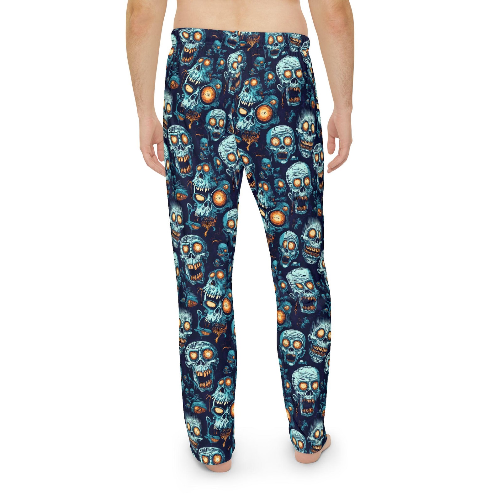 Zombies Men's Halloween Pajama Pants (AOP) Evil Zombies Skull Pajama ...