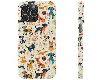 Jolie coque de téléphone pour chien, coque pour iPhone 15, 14, 13, 12, 11, X, XR, XS, 8, 7 toutes les tailles Joli cadeau pour elle, cadeau personnalisé, nouveau cadeau pour les amoureux des chiens, maman de chien