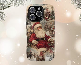 Vintage Christmas Phone Case Santa Phone Case iPhone cases Samsung cases Christmas Phone case Christmas Phone Case Christmas Gift