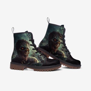 Zombie Apocalypse Combat Boots, Horror Platform Boots, Unisex