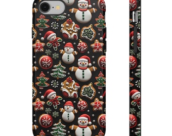 Christmas Phone Case Santa Phone Case Snowman Phone Case iPhone Tough Case Samsung All Sizes Christmas Phone Case Christmas Gift for Her
