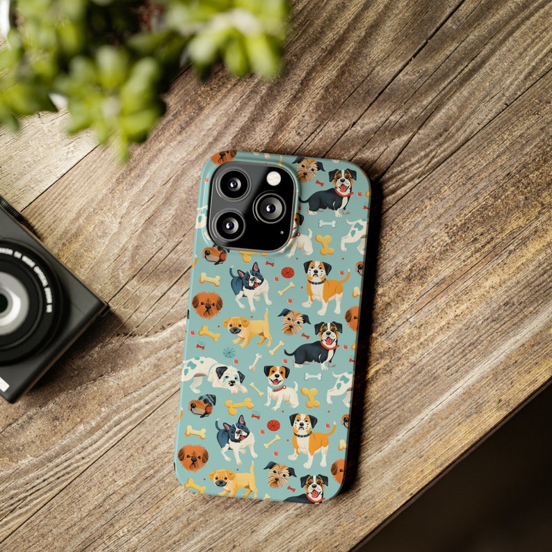 Jolie coque de téléphone pour chien, coque pour iPhone 15, 14, 13, 12, 11, X, XR, XS, 8, 7 toutes les tailles Joli cadeau pour elle, cadeau personnalisé, nouveau cadeau pour les amoureux des chiens, maman de chien image 7
