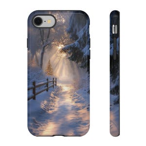 Vintage Winter Wonderland Christmas Phone Case White Christmas Phone Case iPhone cases Samsung cases Christmas Phone case