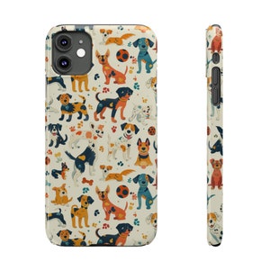 Cute Dog Phone Case iPhone Case 15, 14, 13, 12, 11, X, XR, XS, 8, 7 ALL Sizes Cute Gift for Her Custom Gift New Dog Lover Gift Dog Mom image 9