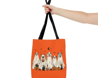 Trick Or Treat Bag Halloween Bags Halloween Treat Bags Scary Bags Halloween Candy Bag Halloween Tote Kids Candy Bag Dog Bag Ghose Bag