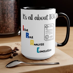 IRAC Law Student Mug law student gifts personalized mug law school graduation gifts personalized gift bar exam new custom lawyer mug