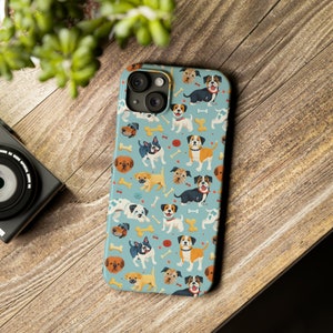 Cute Dog Phone Case iPhone Case 15, 14, 13, 12, 11, X, XR, XS, 8, 7 ALL Sizes Cute Gift for Her Custom Gift New Dog Lover Gift Dog Mom