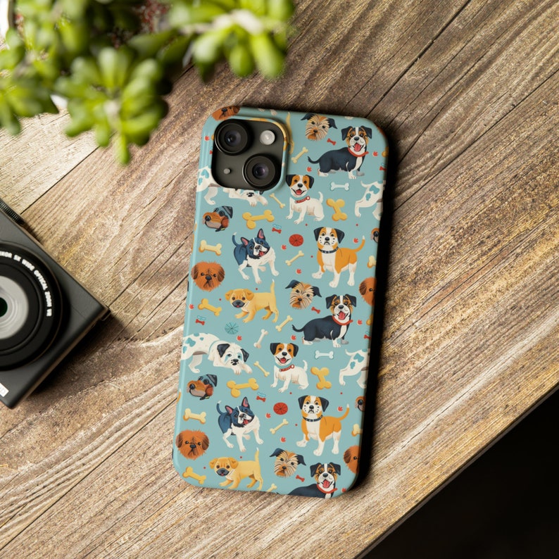 Jolie coque de téléphone pour chien, coque pour iPhone 15, 14, 13, 12, 11, X, XR, XS, 8, 7 toutes les tailles Joli cadeau pour elle, cadeau personnalisé, nouveau cadeau pour les amoureux des chiens, maman de chien image 1