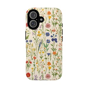 Jolie coque de portable à fleurs Coque de portable fleurs sauvages Coque de portable botanique Coque de portable fleurs Cadeau mignon pour elle Coque de portable bohème