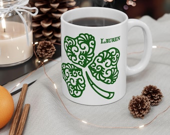 Custom St. Patrick's Shamrock Mug St Pattys Day Mug Ireland Mug Ireland Gift Irish Mug Shamrock Mug Irish Gifts St Pattys Day Gift