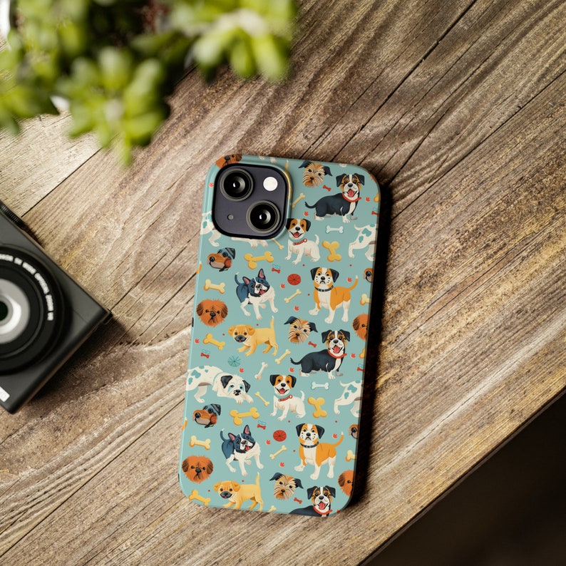 Jolie coque de téléphone pour chien, coque pour iPhone 15, 14, 13, 12, 11, X, XR, XS, 8, 7 toutes les tailles Joli cadeau pour elle, cadeau personnalisé, nouveau cadeau pour les amoureux des chiens, maman de chien image 5