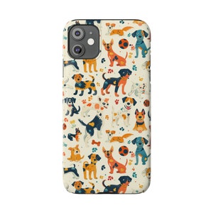 Cute Dog Phone Case iPhone Case 15, 14, 13, 12, 11, X, XR, XS, 8, 7 ALL Sizes Cute Gift for Her Custom Gift New Dog Lover Gift Dog Mom image 10