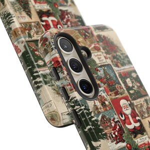 Vintage Christmas Phone Case Santa Phone Case iPhone cases Samsung cases Santa Christmas Tree Phone case Christmas Gift image 9