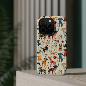 Süße Hunde MagSafe Tough Case iPhone 15,14,13 Alle Modelle Niedlicher Hundeliebhaber Telefonkasten Hund Mama Geschenk Hund Mama Handyhülle Hund Papa Geschenk Bild 5