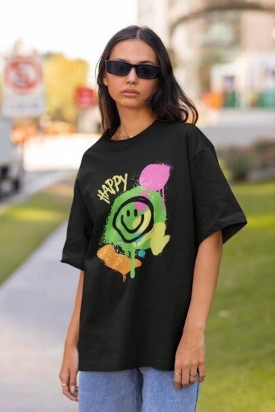 Cartone Animato Tipografia Groovy Poster Anni 70 Simpatici Personaggi Retrò Del Pianeta - Foto 5