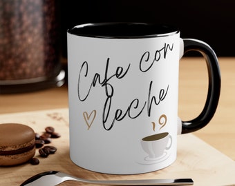 Cafe con Leche Mug cuban coffee mug cuban cafe con leche drink hispanic cafe con leche drink cuban gift cuban coffee espresso miami culture