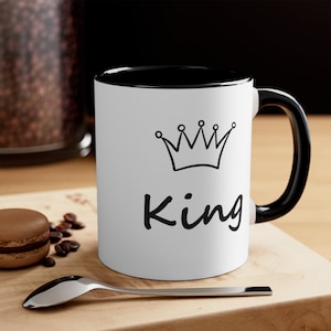 King Crown Mug, | King Mug |  Queen Mugs | Mug for Husband | Mug for Boyfriend | Father&#39;s Day Mug | Wedding Gift, Engagement Gift, King Gift
