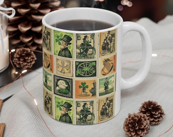 Vintage St. Patricks Day Mug St Pattys Day Mug St Pattys Day Gift St Patricks Day Coffee Mug Vintage Irish Mug Vintage Irish Gift